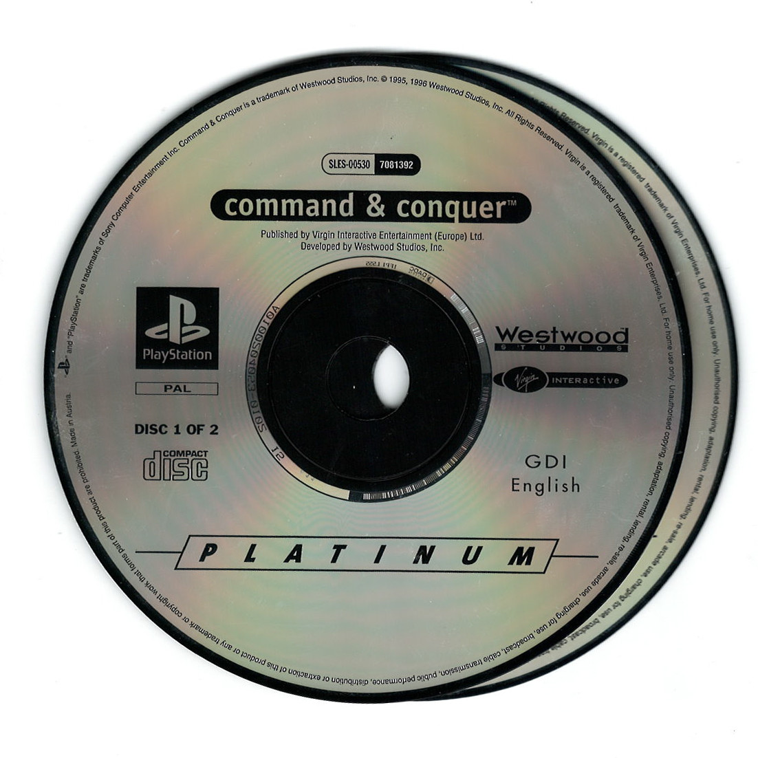 Command & Conquer (platinum)(losse disc)