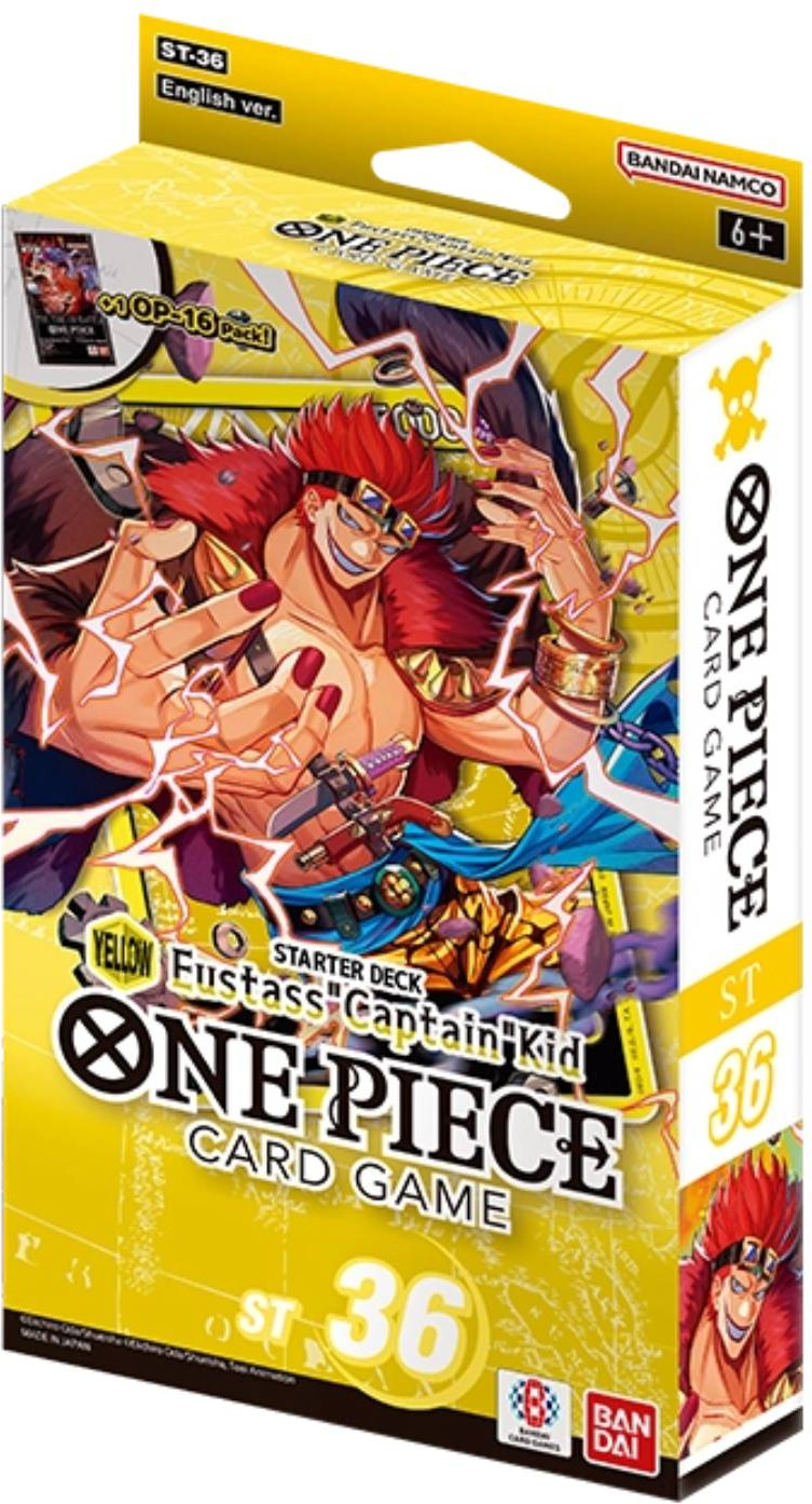 Bandai One Piece TCG - Starter Deck ST36 Eustass Captain Kid (Yellow)