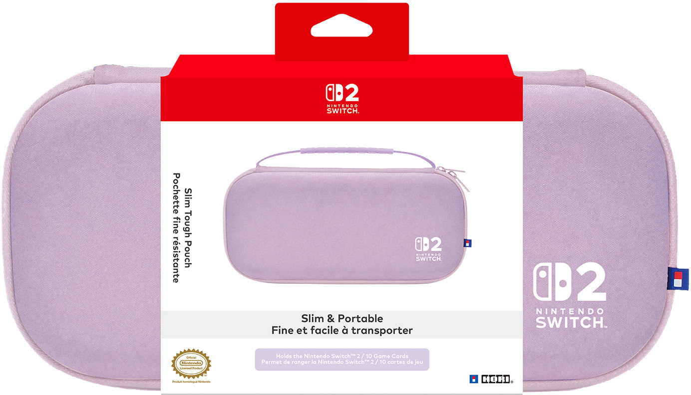 Hori Slim Tough Pouch - Cozy Lavender (Nintendo Switch 2) afbeelding