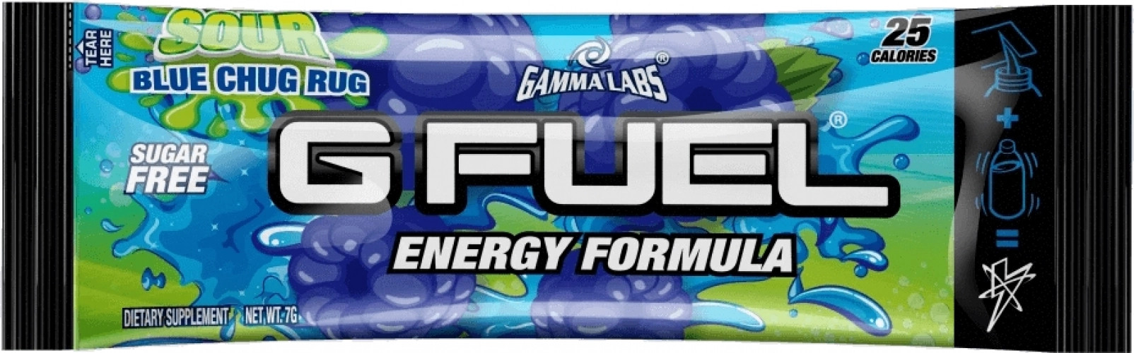GFuel Energy Formula - Sour Blue Chug Rug Sample