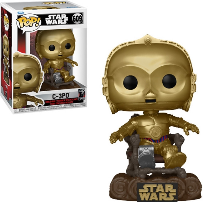 Star Wars: Return of the Jedi 40th Anniversary Funko Pop Vinyl: C3PO in Chair afbeelding