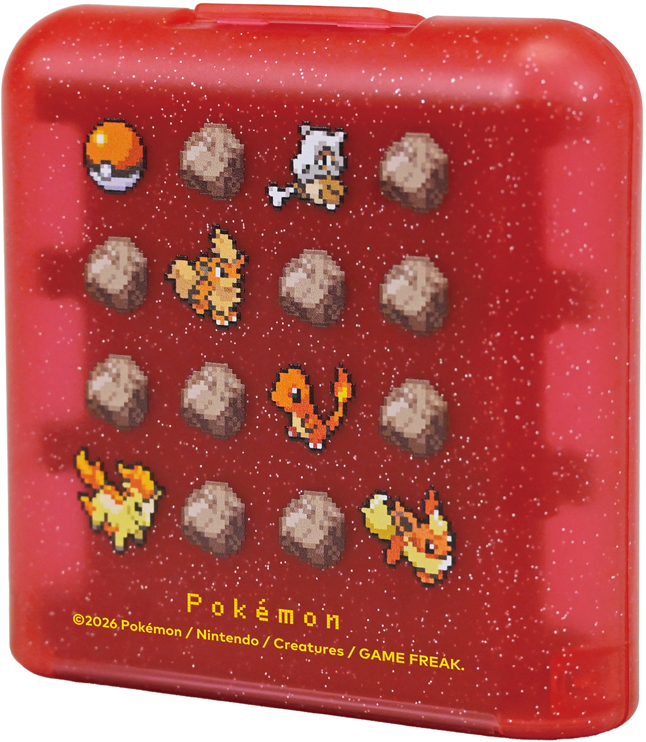 Hori Game Card Case 24 - Pokemon Pixel (Red)