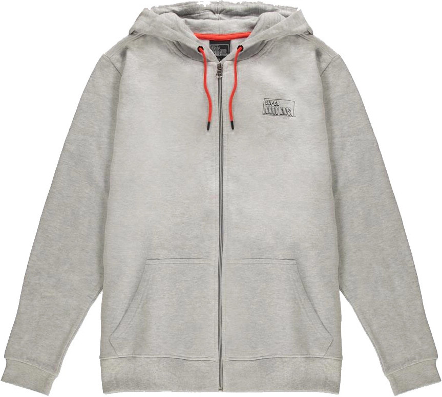 Nintendo - 8Bit Super Mario Bros Men's Zipper Hoodie