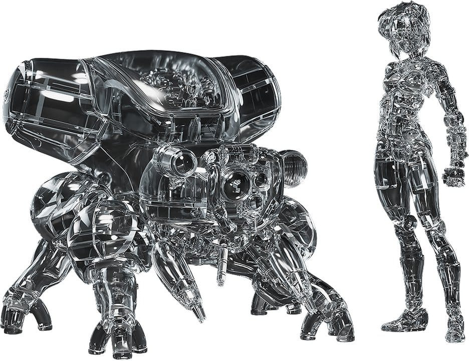 Ghost in the Shell PLAMAX minimum factory Plastic Model Kit - Motoko Kusanagi with Fuchikoma (Thermoptic Camouflage Ver.)