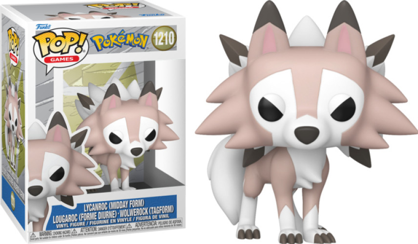 Pokemon Funko Pop Vinyl: Lycanroc Midday Form (1210)