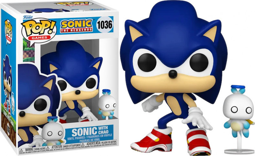 Sonic the Hedgehog Funko Pop Vinyl: Sonic with Hero Chao afbeelding