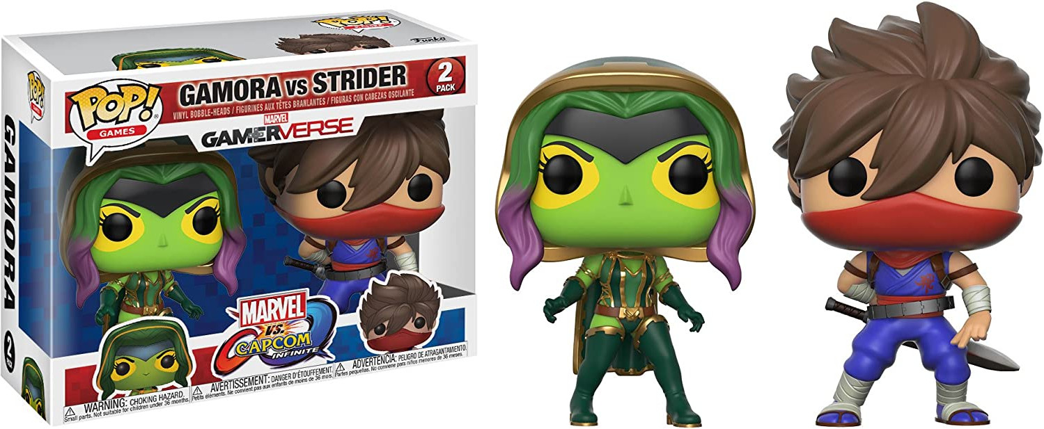 Marvel vs Capcom Infinite Funko Pop Vinyl: Gamora vs Strider Double Pack