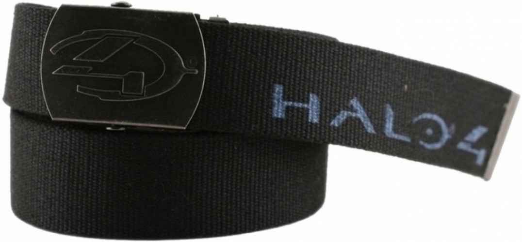 Image of Halo 4 Black Printed Poly Web Belt Antique Logo