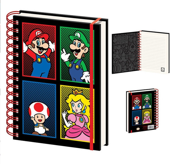 Super Mario - 4 Colour A5 Notebook