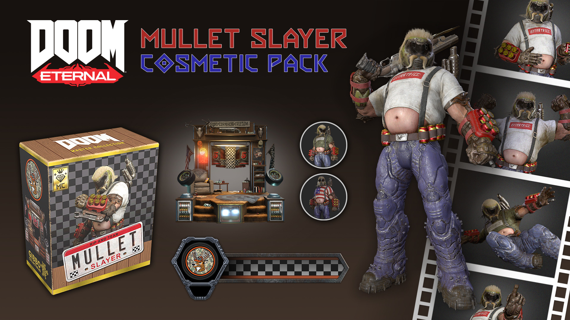 Nintendo AOC DOOM Eternal: Mullet Slayer Master Collection Cosmetic Pack DLC (extra content)
