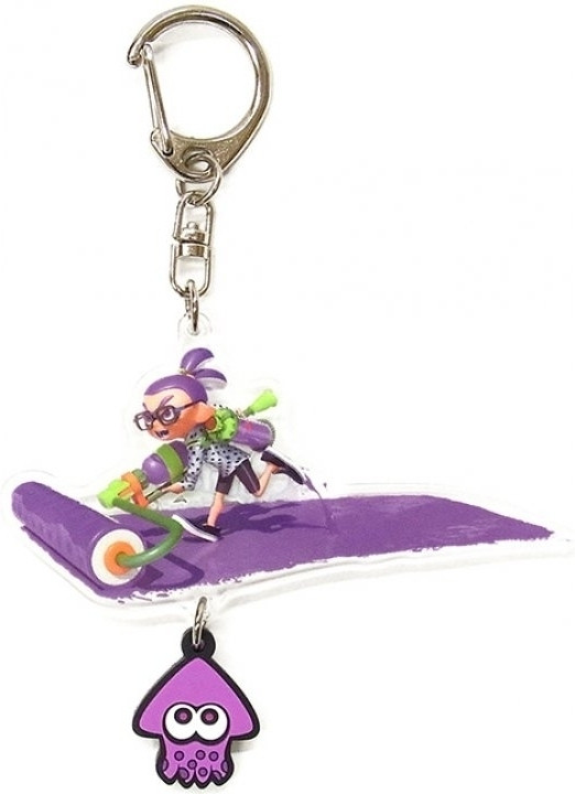 Image of Splatoon Acrylic and Rubber Keychain - Boy (Roller)