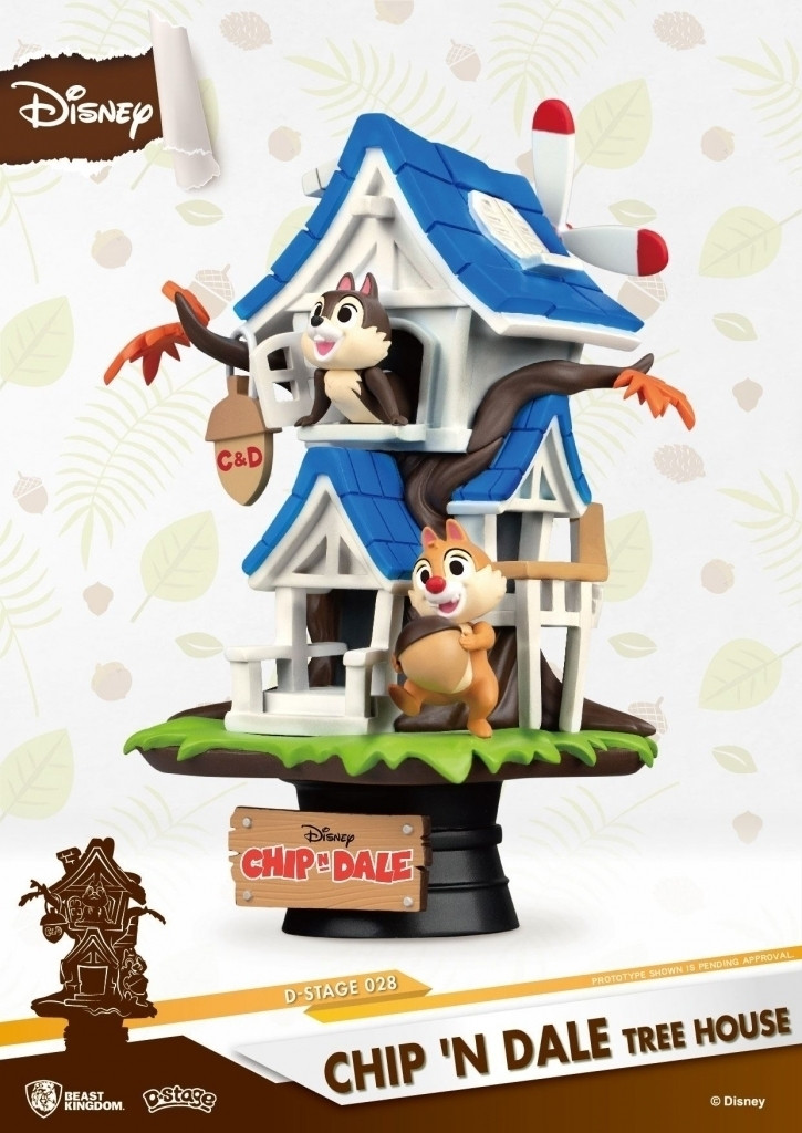 Disney D-Stage Statue - Chip'n Dale Tree House