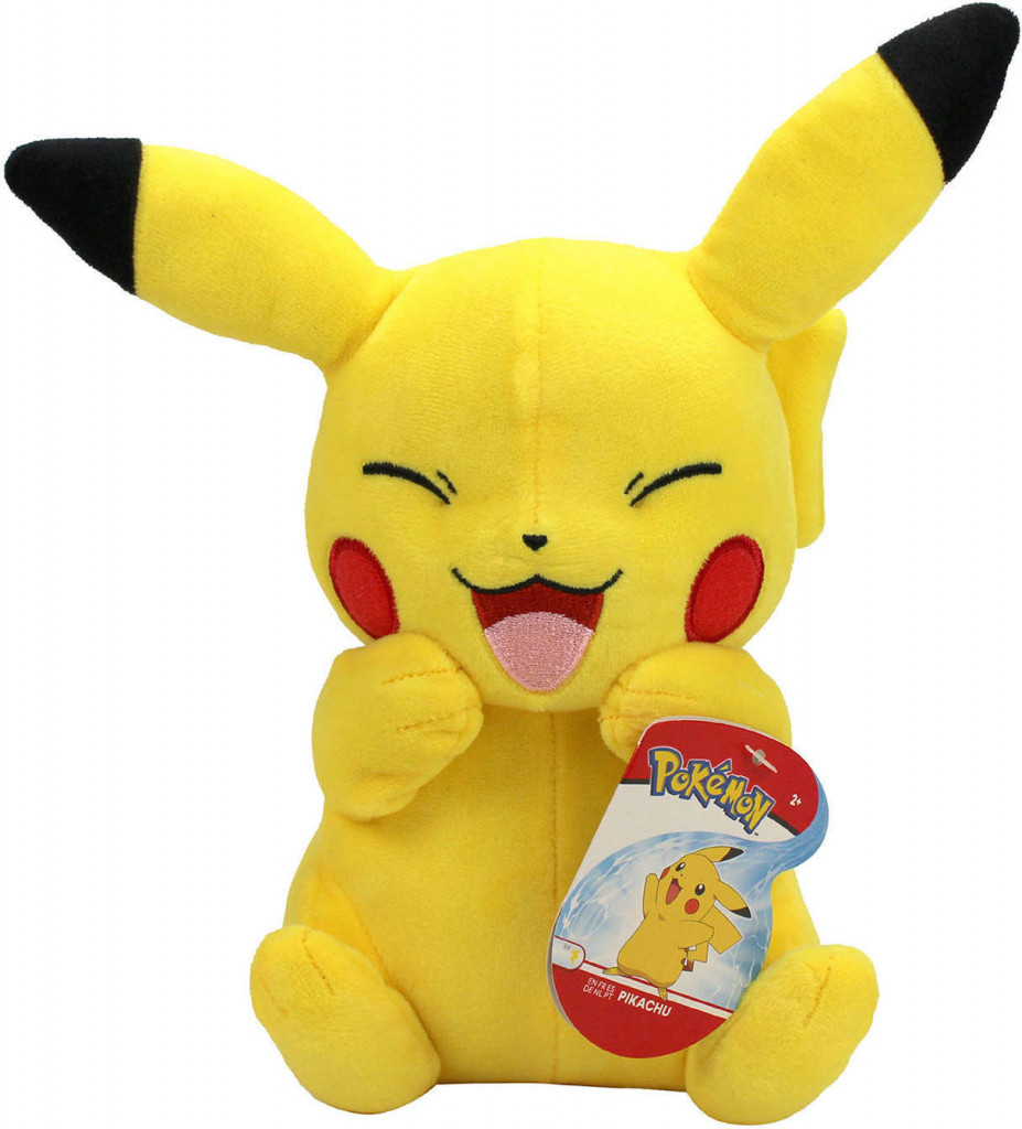 Pokemon Pluche - Pikachu Happy (Wicked Cool Toys) (20cm)