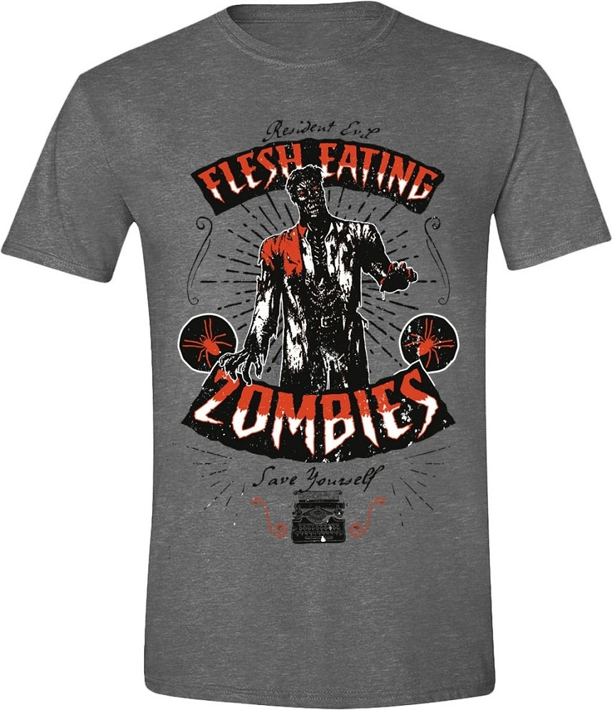 Resident Evil - Flesh Eating Zombies Men T-Shirt Grey