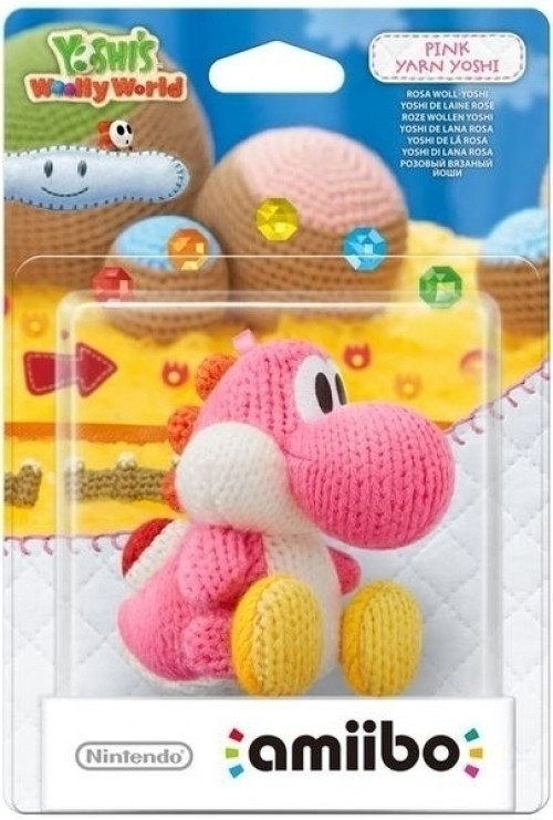 Image of Amiibo - Pink Yarn Yoshi (Yoshi's Woolly World Collection)