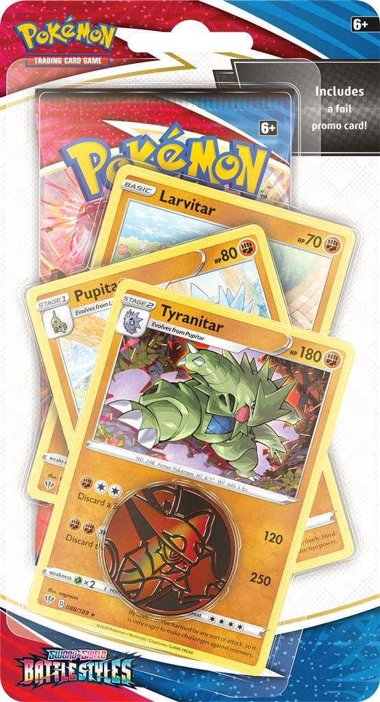 Pokemon TCG Sword & Shield Battle Styles Premium Check Lane - Tyranitar