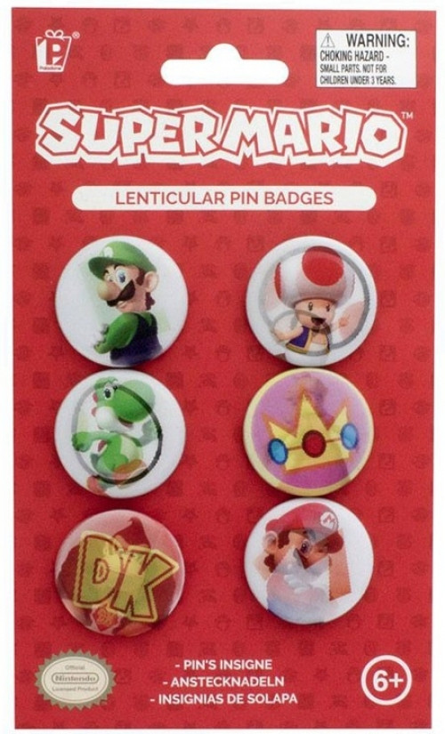 Paladone Super Mario Lenticular Pin Badges paladone kopen in de aanbieding