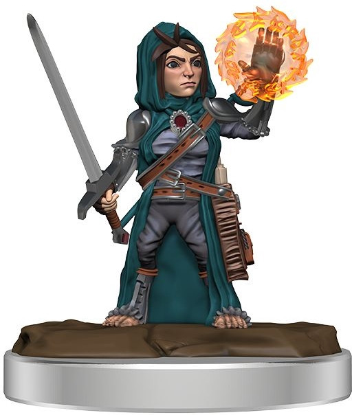 Pathfinder Battles: Female Halfling Cleric Premium Painted Figure afbeelding