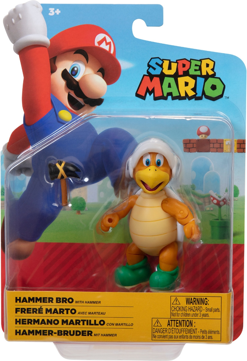 Super Mario Action Figure - Hammer Bro with Hammer