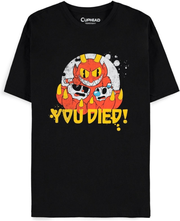Cuphead - You Died! Men's Short Sleeved T-shirt afbeelding