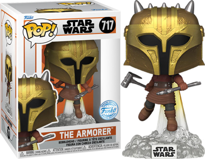 Star Wars The Mandalorian Funko Pop Vinyl: The Armorer (with Jetpack) afbeelding
