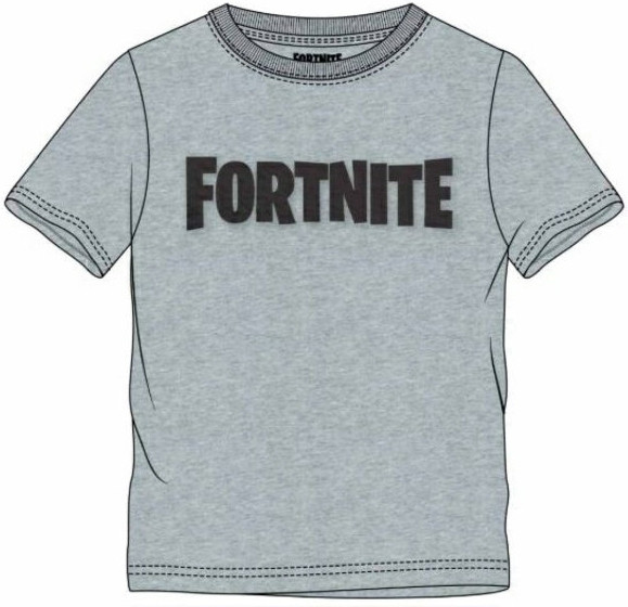 Fortnite - Grey/Black Logo Kids T-Shirt