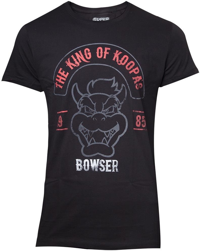 Difuzedbioworld Nintendo Super Mario Bowser Biker Mens T Shirt difuzedbioworld kopen in de aanbieding