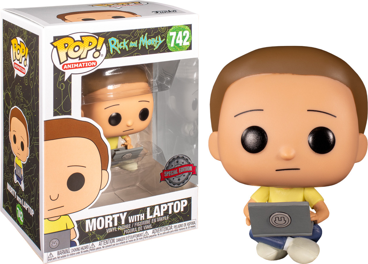 Rick and Morty Pop Vinyl Morty with Laptop Limited Edition