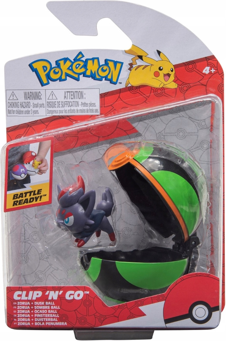 Pokemon Figure - Zorua + Dusk Ball (Clip 'n' Go)
