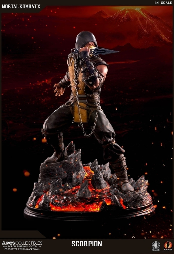 Image of Mortal Kombat X: Regular Scorpion 1:4 scale Statue
