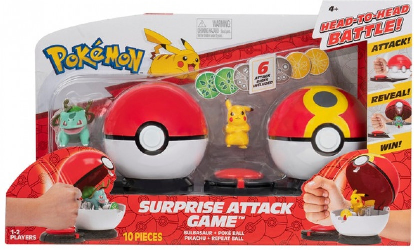 Pokemon Surprise Attack Game - Bulbasaur & Pikachu