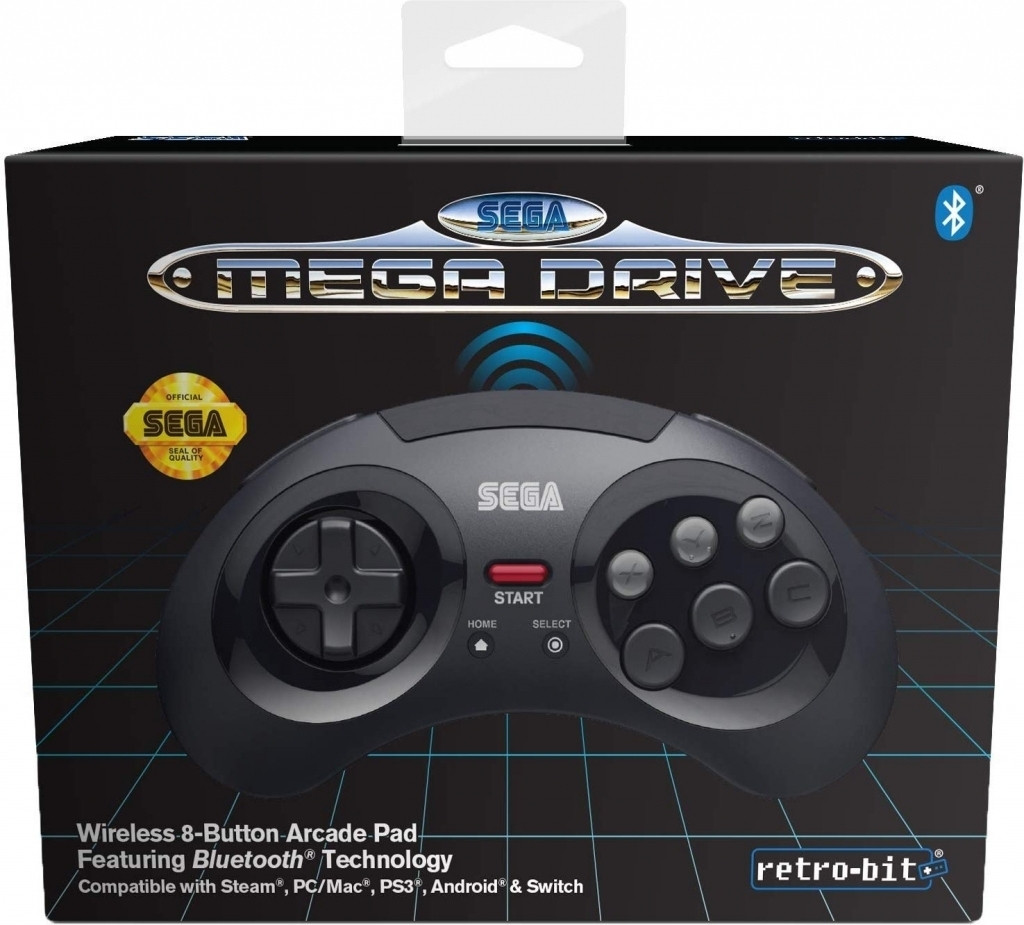 Retro-Bit SEGA Mega Drive Bluetooth Gamepad (Black)
