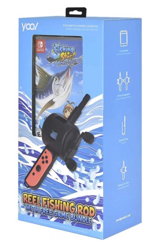 Aksys Games Fishing Star World Tour + Reel Fishing Rod Bundle