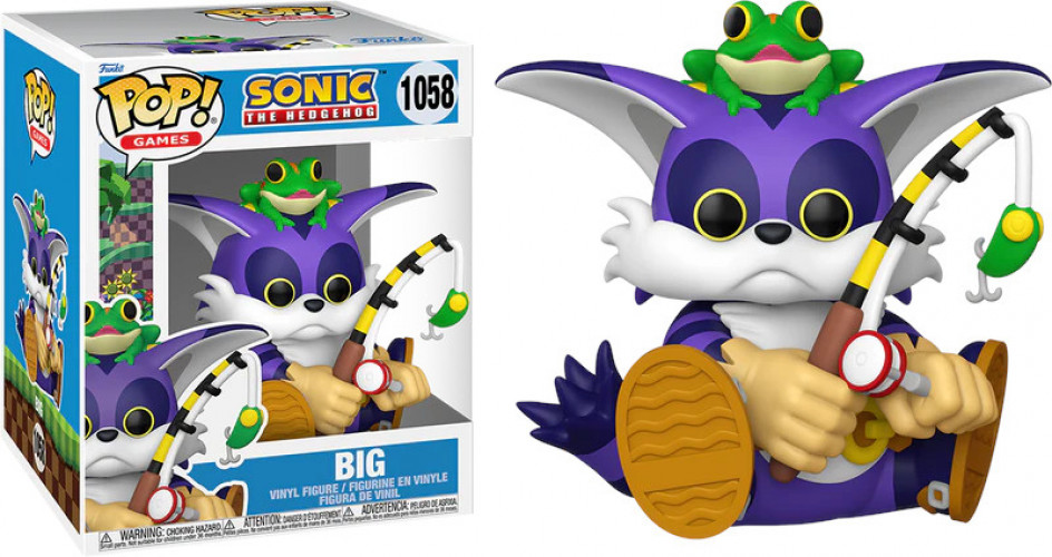 Sonic The Hedgehog Funko Pop Vinyl: Big The Cat with Froggy afbeelding