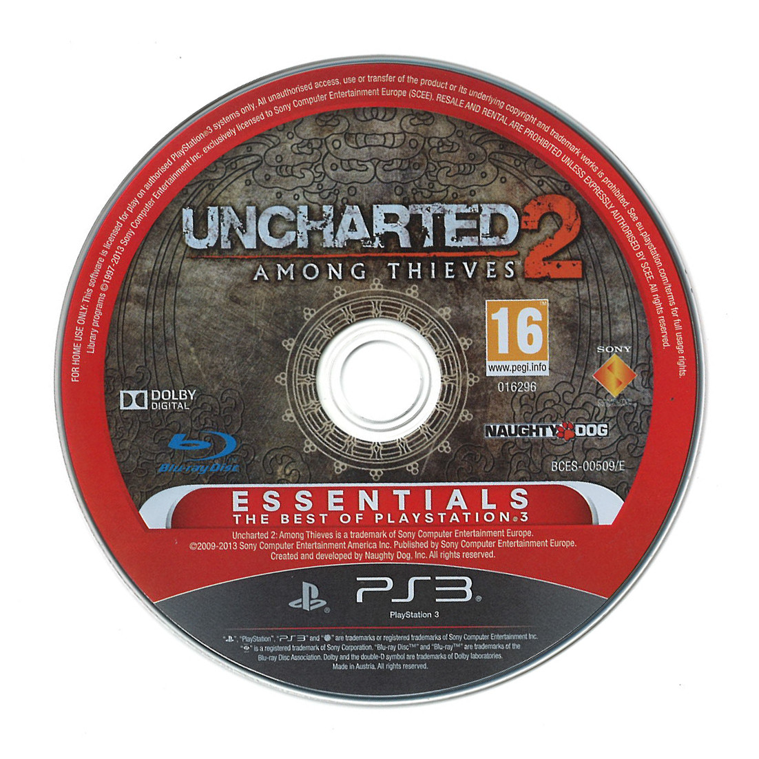Uncharted 2 Among Thieves (essentials)(losse disc)