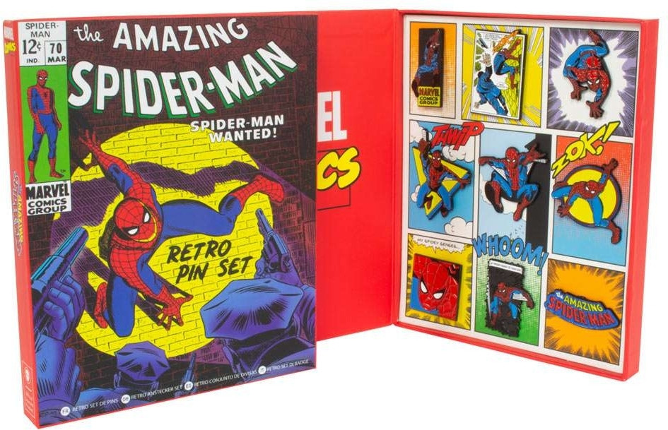 Marvel - Spider-Man Retro Pin Badge Set