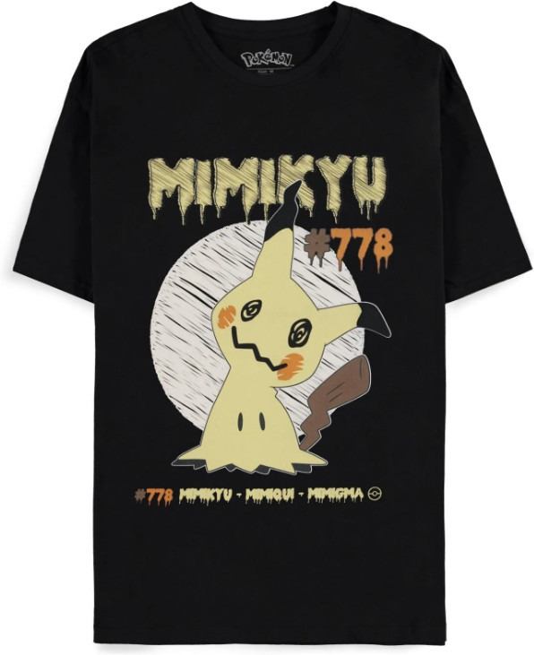 Pokémon Heren Tshirt -L- Mimikyu Zwart