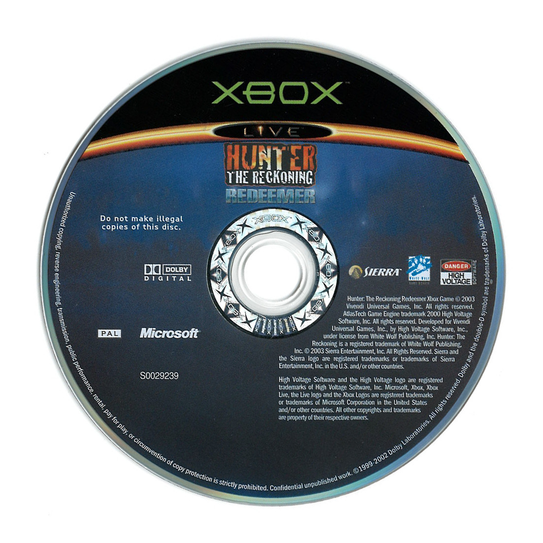 Hunter the Reckoning Redeemer (losse disc)
