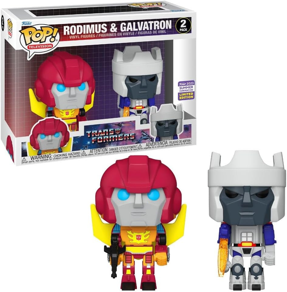Transformers Funko Pop Vinyl: Rodimus & Galvatron 2-Pack afbeelding