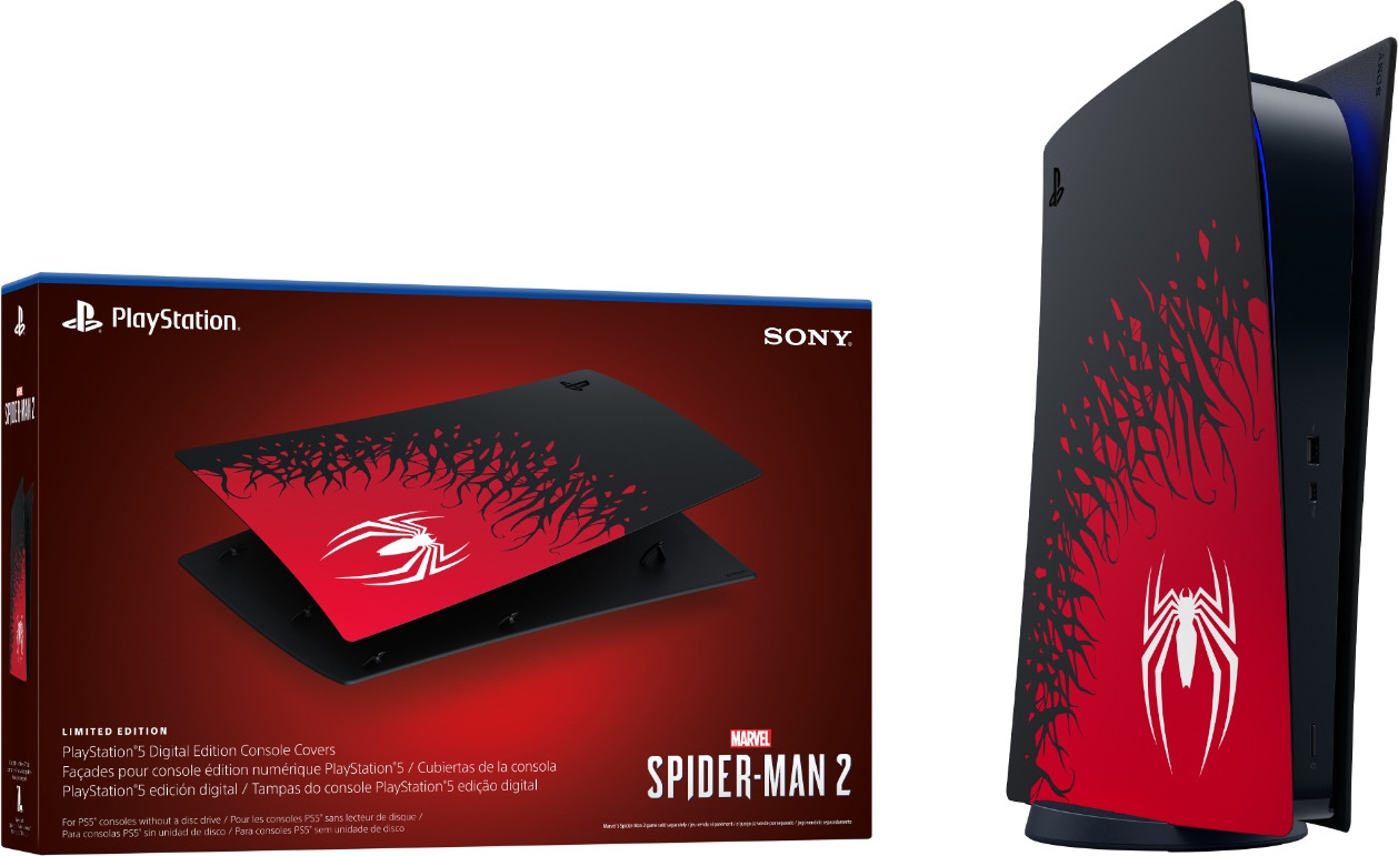 Sony PS5 Digital Console Cover - Spider-Man 2 Limited Edition