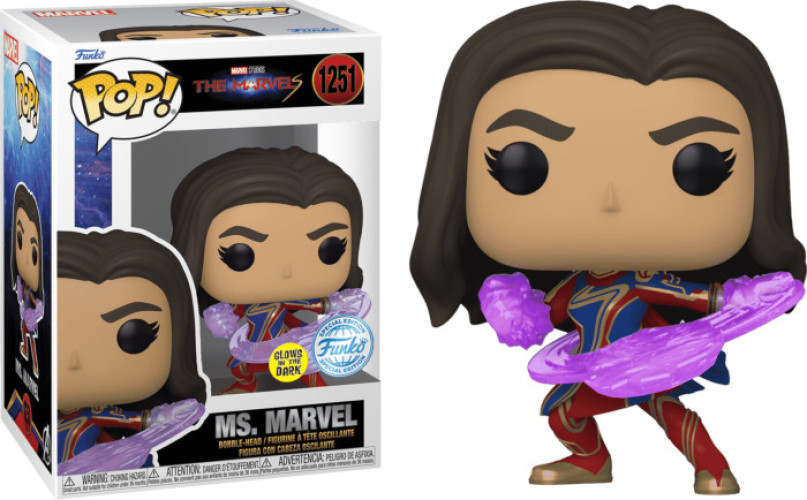 The Marvels Funko Pop Vinyl: Ms. Marvel (Glow in the Dark) (Special Edition)