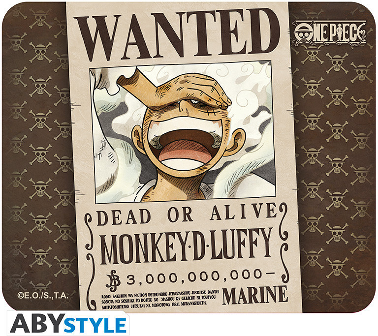 Abystyle One Piece Flexible Mousepad - Wanted: Monkey D. Luffy
