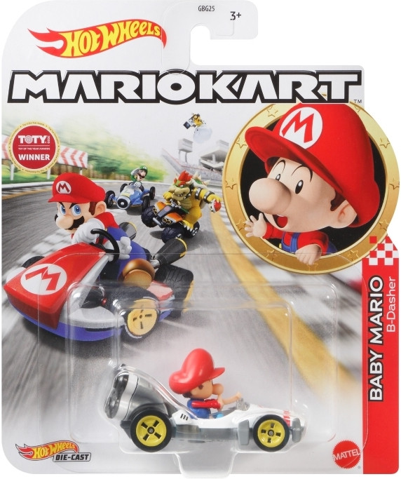 Hot Wheels Mario Kart - Baby Mario B-Dasher