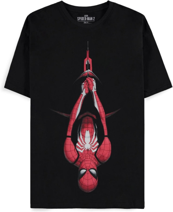 Spider-Man 2 - Hanging Black Men's Short Sleeved T-shirt