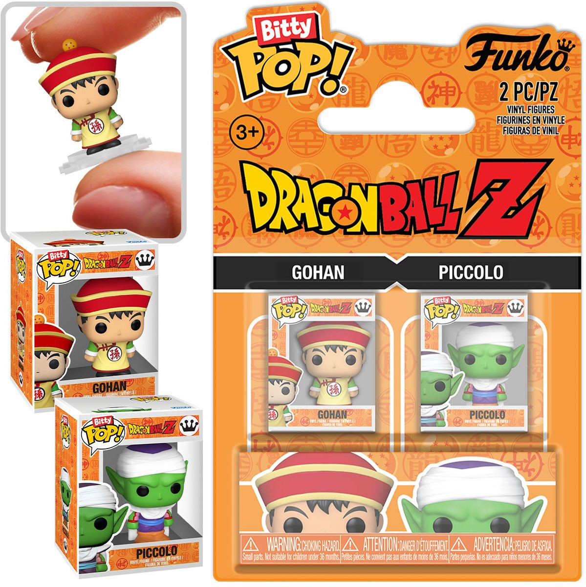 Dragon Ball Z Funko Bitty Pop! 2-Pack: Gohan & Piccolo afbeelding