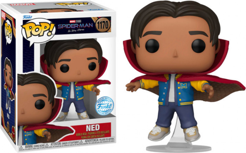 Spider-Man No Way Home Funko Pop Vinyl: Ned (with Cloak of Levitation) afbeelding