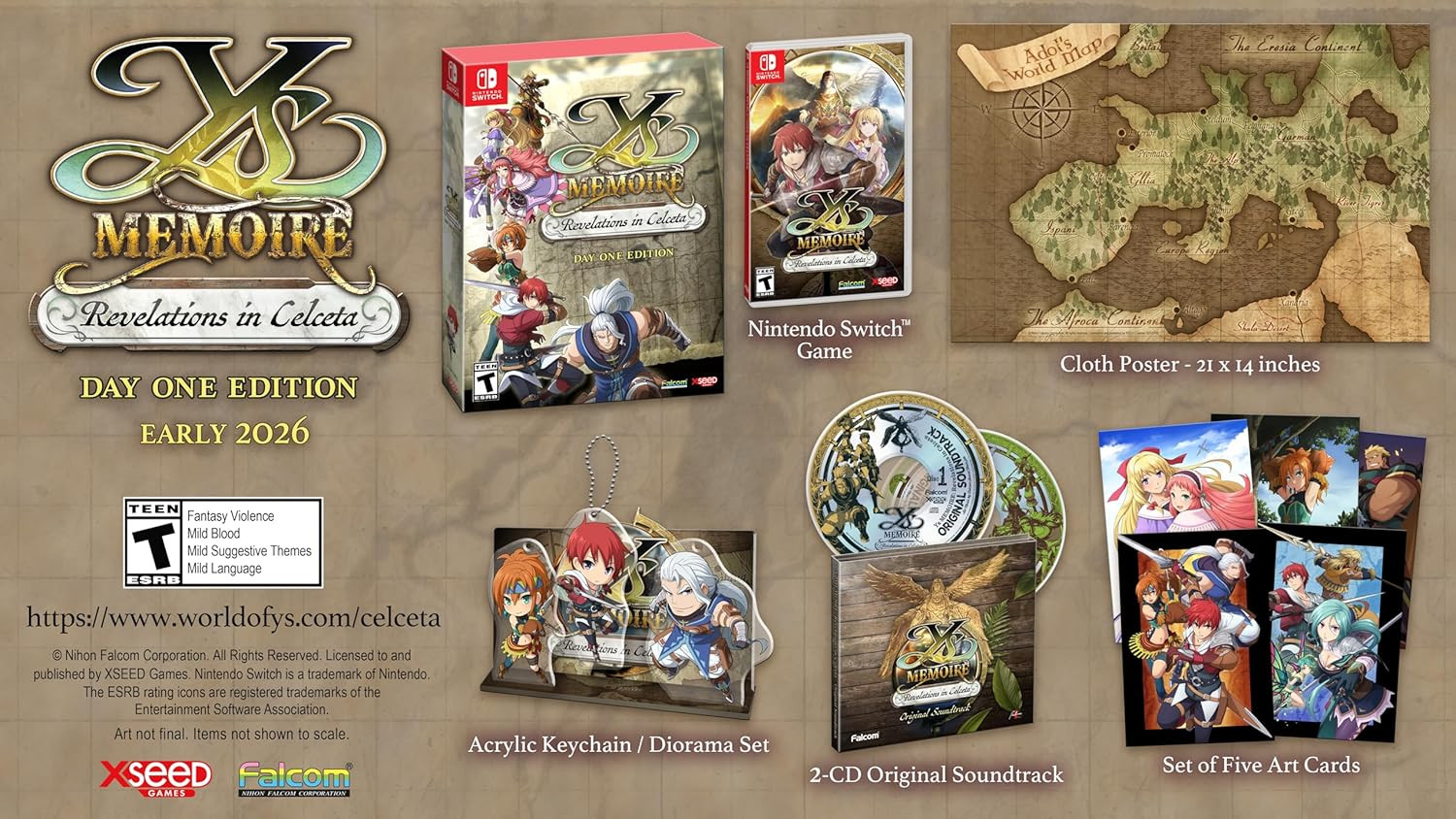 Ys Memoire: Revelations in Celceta Day One Edition