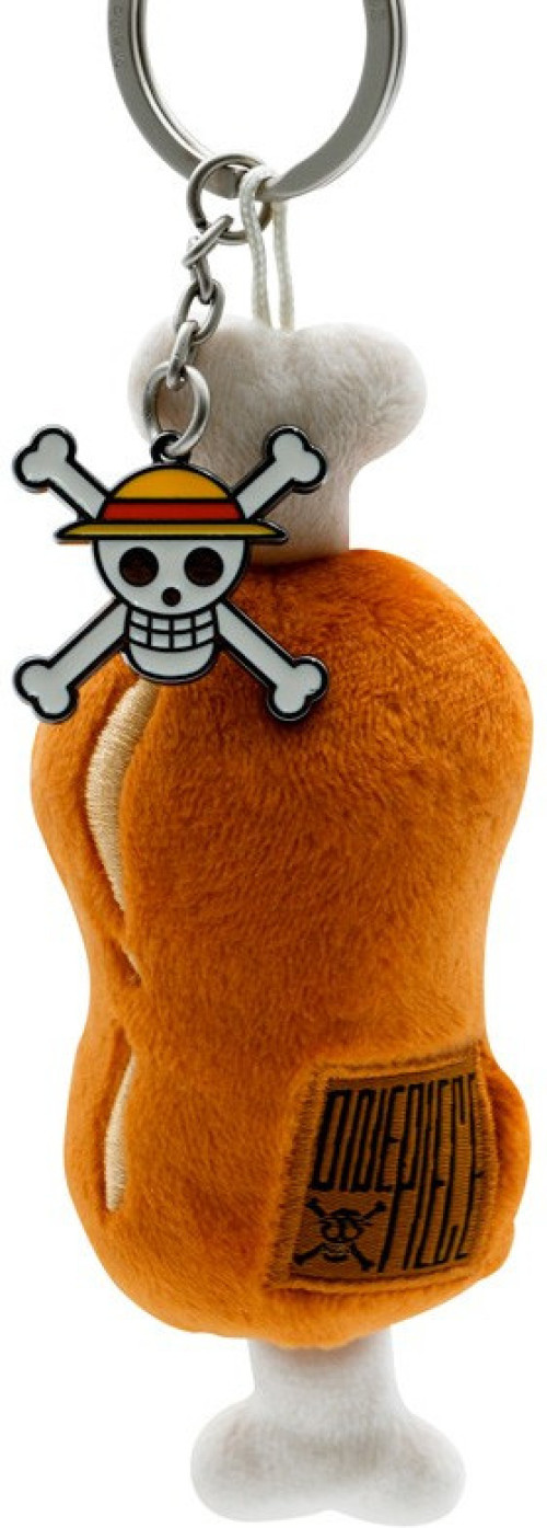 One Piece - Pluche Meat on a Bone Keychain afbeelding