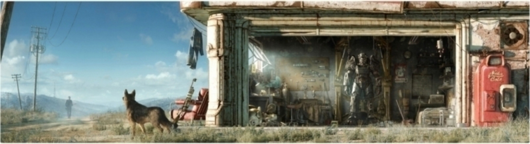 Image of Fallout - Wall Wrap Garage Scene