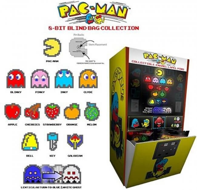 Pac-Man 8-Bit Enamel Pin Collection Pin